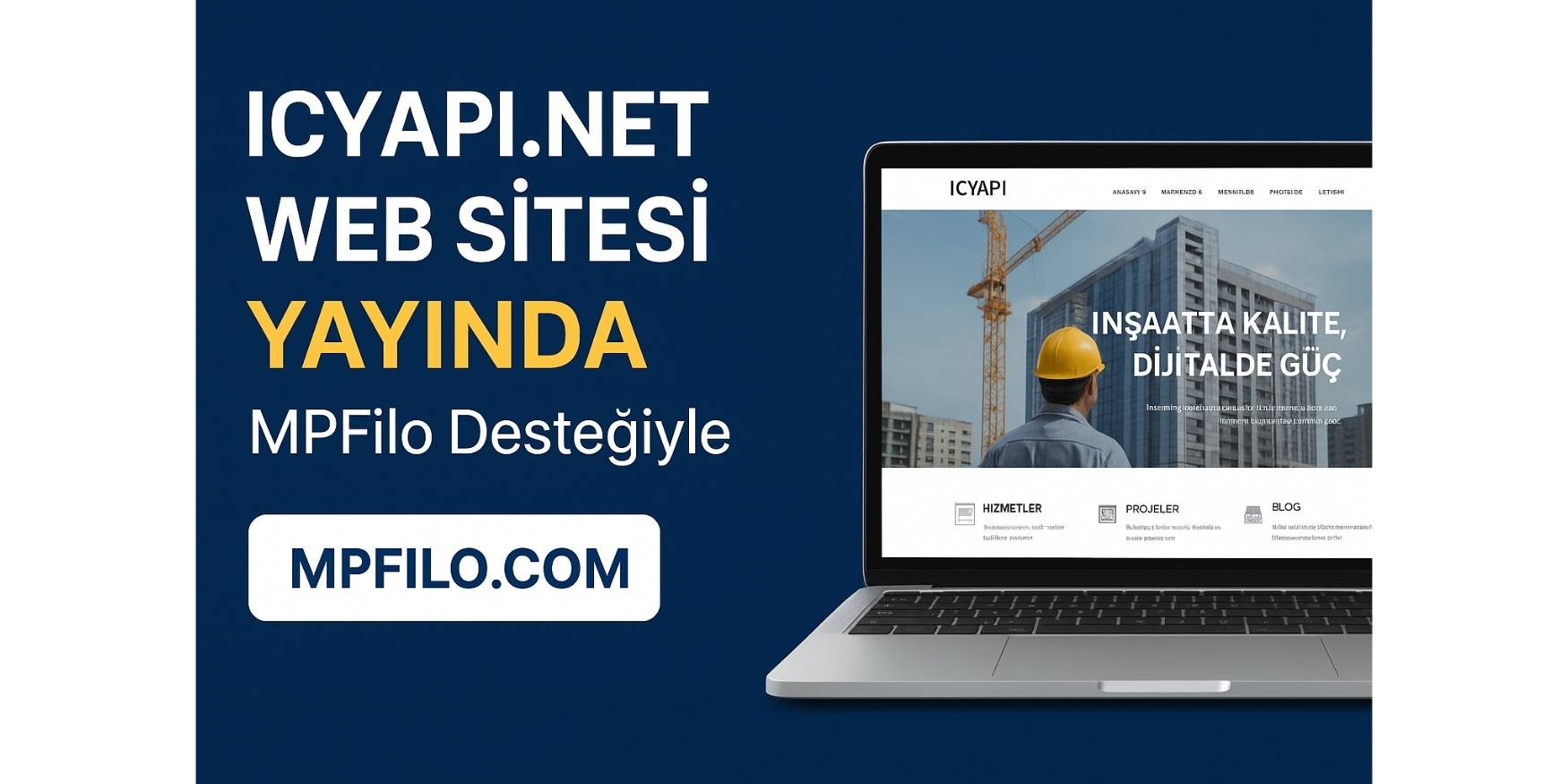 MPFilo Blog - İç Yapı Web Sitesi Mp Filo Desteği ile Yayında